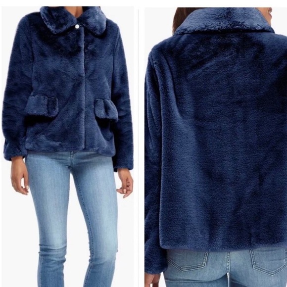 Gal Meets Glam Deep Blue coat - Picture 2 of 5